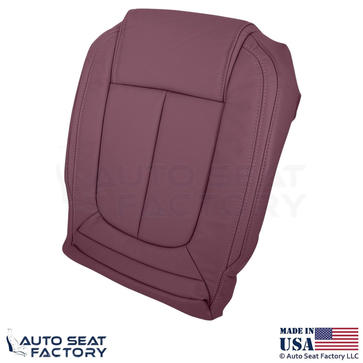 2014-2016 Fits Buick LaCrosse Genuine Leather Driver Bottom Seat Cover Sangria - OEM-Style Replacement Seat Cover