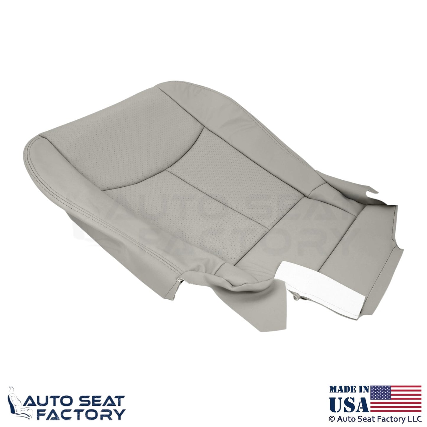 2011-2013 For Infiniti M37 M56 Genuine Leather Passenger Bottom Seat Cover Stone - OEM-Style Replacement Seat Cover