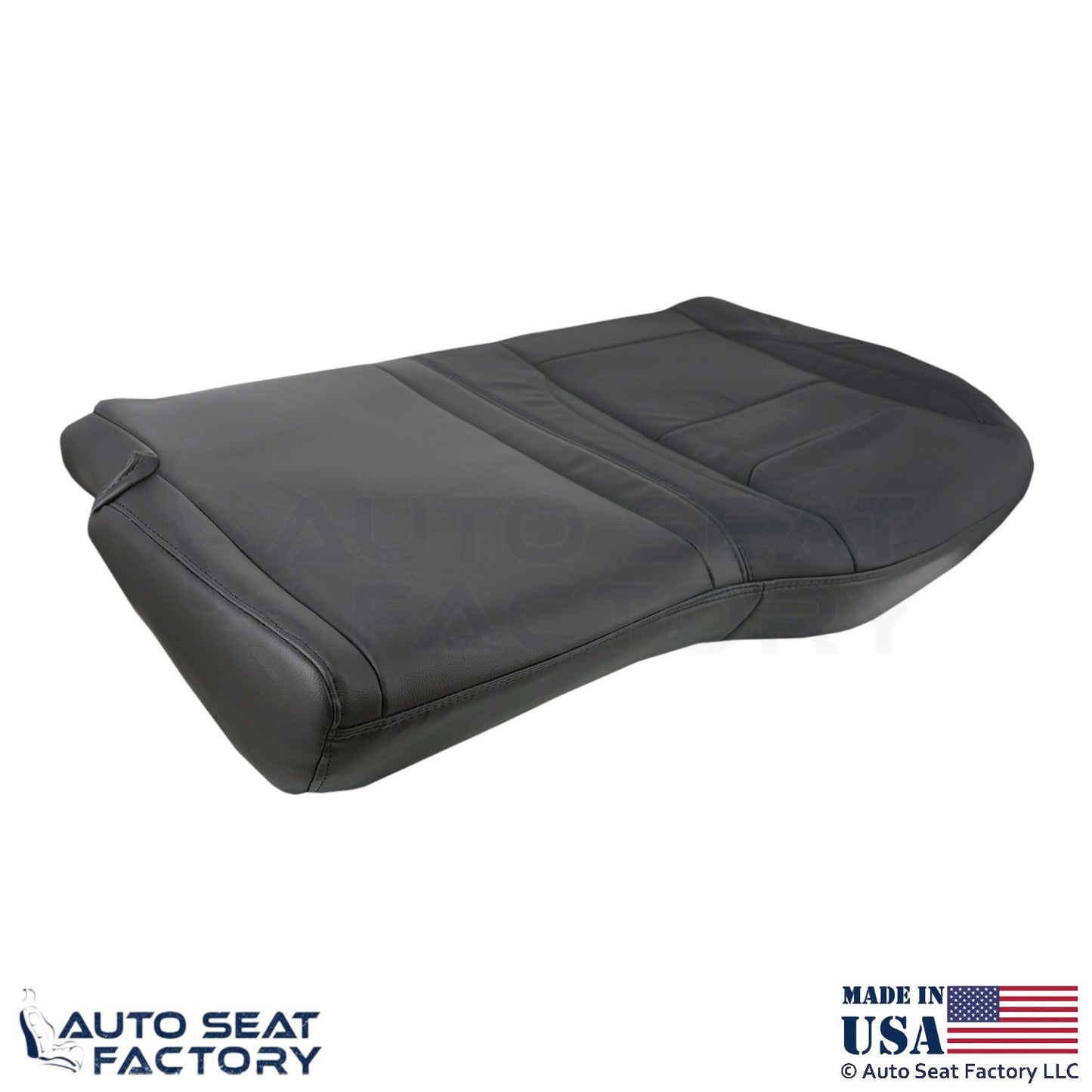 2020 Fits Dodge Ram 1500 Genuine Leather Rear Bench Driver Side Bottom Cover BLK - OEM-Style Replacement Seat Cover