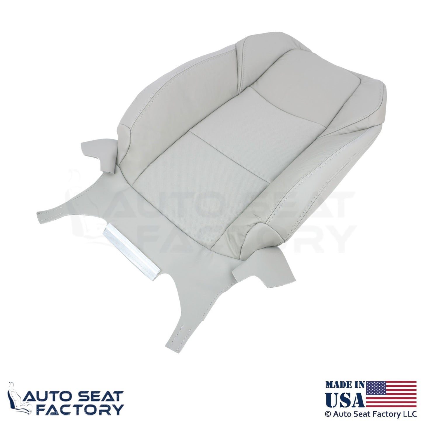 2015-2019 For Cadillac ATS Leatherette Front Passenger Side Covers Light Neutral - OEM-Style Replacement Seat Cover