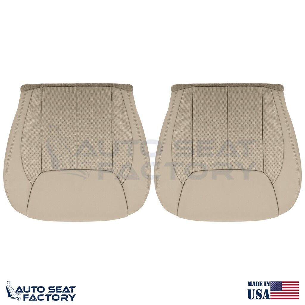 For 2006 - 2011 Cadillac DTS LEFT & RIGHT Bottom Cashmere Vinyl Seat Cover, Perf - OEM-Style Replacement Seat Cover