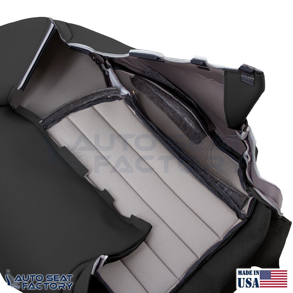 2014 - 2017 Fits Infiniti QX50 PASSENGER Top & Bottom Black Vinyl Seat Covers - OEM-Style Replacement Seat Cover