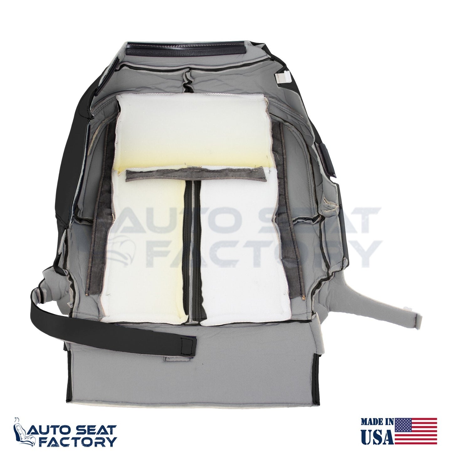 Fits 2009 - 2012 Lincoln MKS Driver Bottom Black Vinyl Seat Cover, Perforated - OEM-Style Replacement Seat Cover