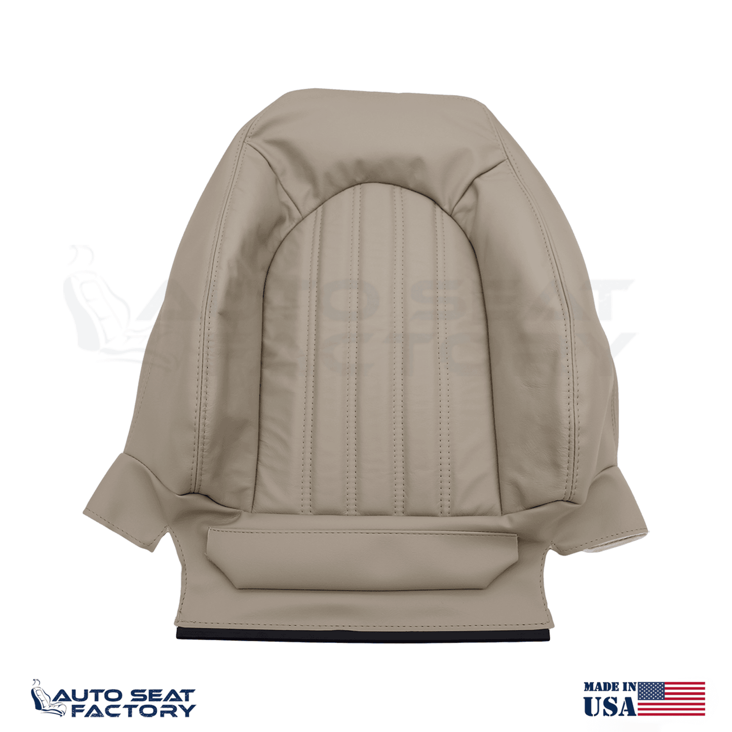 2001 - 2005 Fits Jaguar XK8 XKR PASSENGER Top SDC Coffee Leather Seat Cover - OEM-Style Replacement Seat Cover
