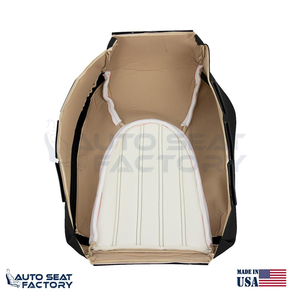 1997 - 2000 Jaguar XK8 Driver & Passenger Bottom Black Leather Seat Covers - OEM-Style Replacement Seat Cover