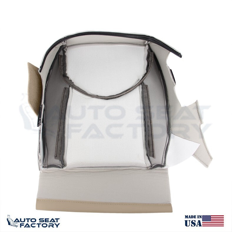 2009 - 2012 Fits Toyota RAV4 SOLID Left & Right Bottom BEIGE Vinyl Seat Covers - OEM-Style Replacement Seat Cover