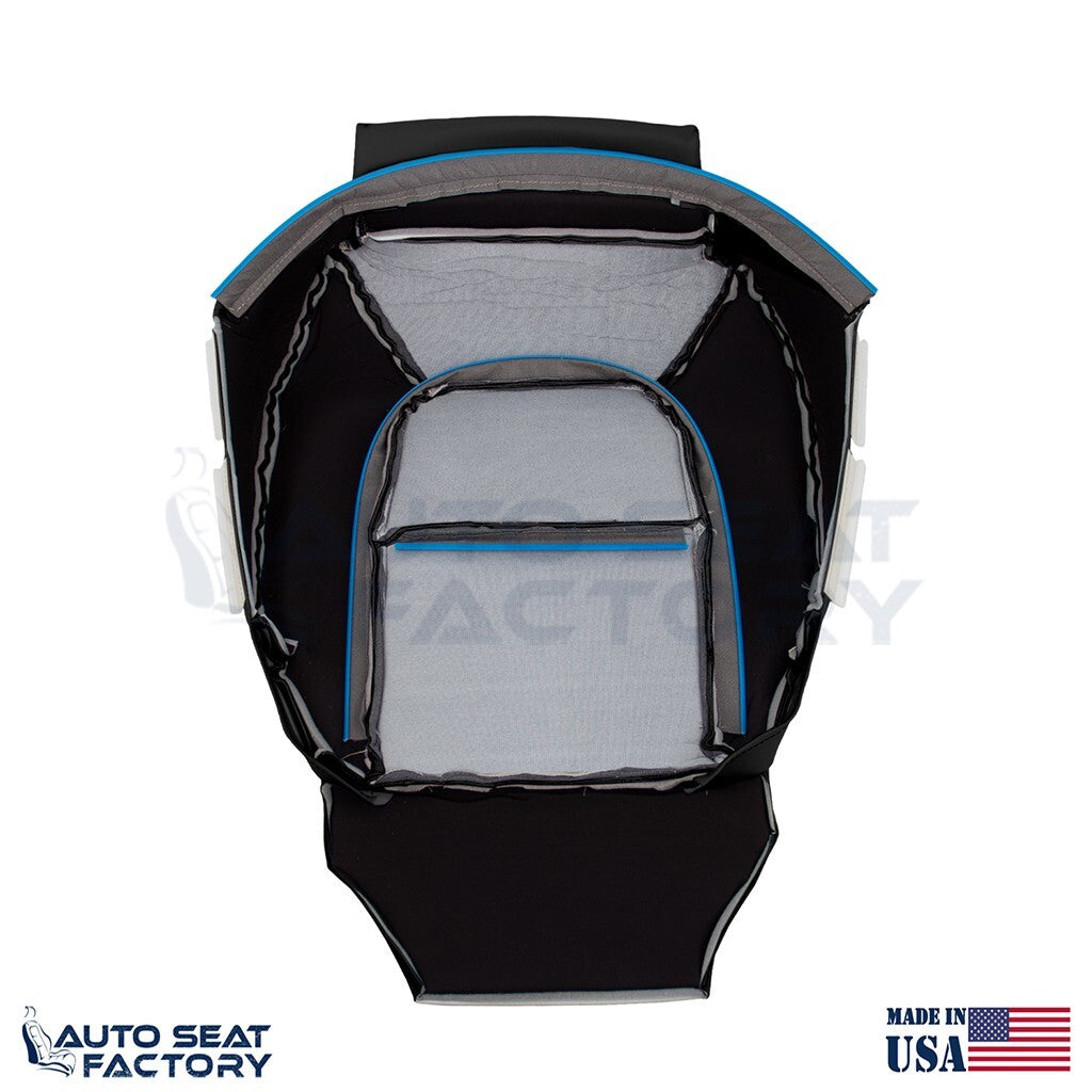 Replacement Fits 2007 - 2016 Volvo S80 Driver Side Bottom Black Vinyl Seat Cover - OEM-Style Replacement Seat Cover