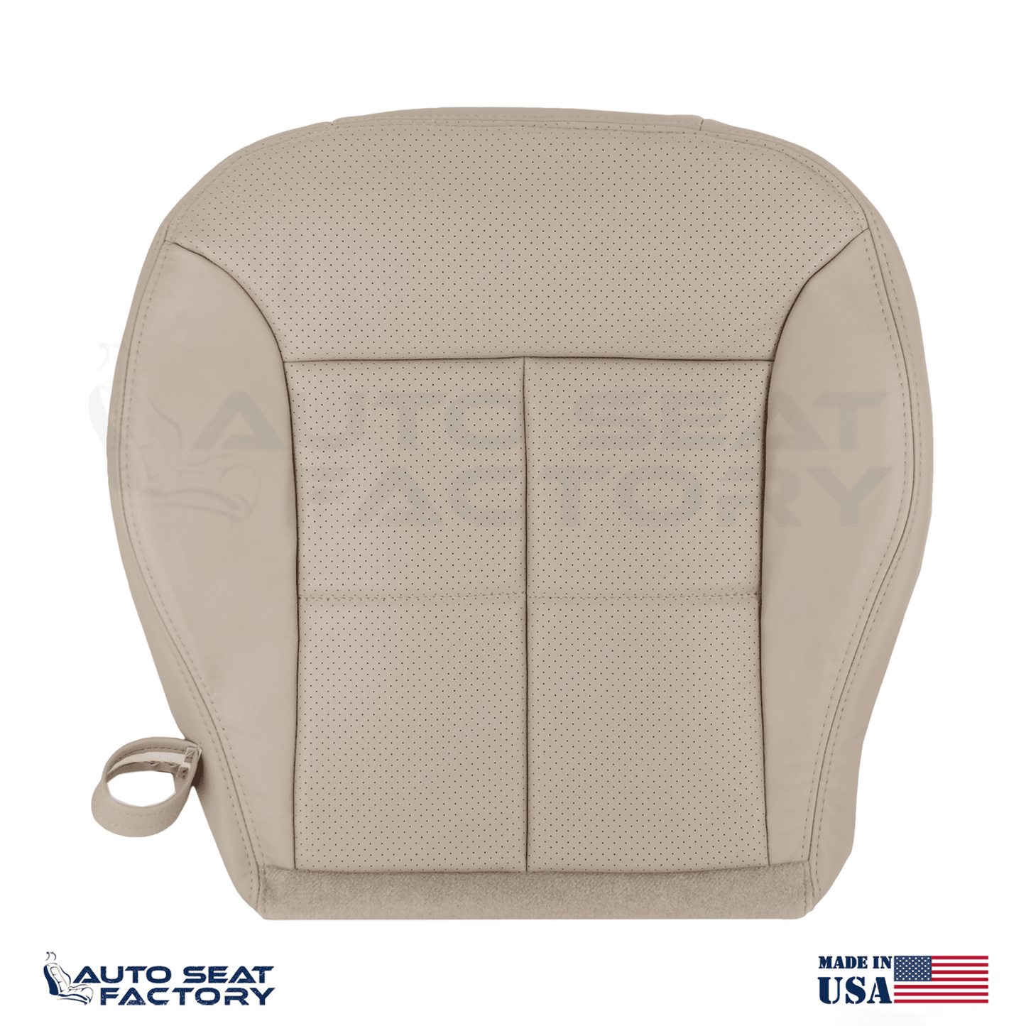 Fits 2007 - 2010 Lincoln MKX Perforated PASSENGER Side Bottom Vinyl Seat Cover - OEM-Style Replacement Seat Cover