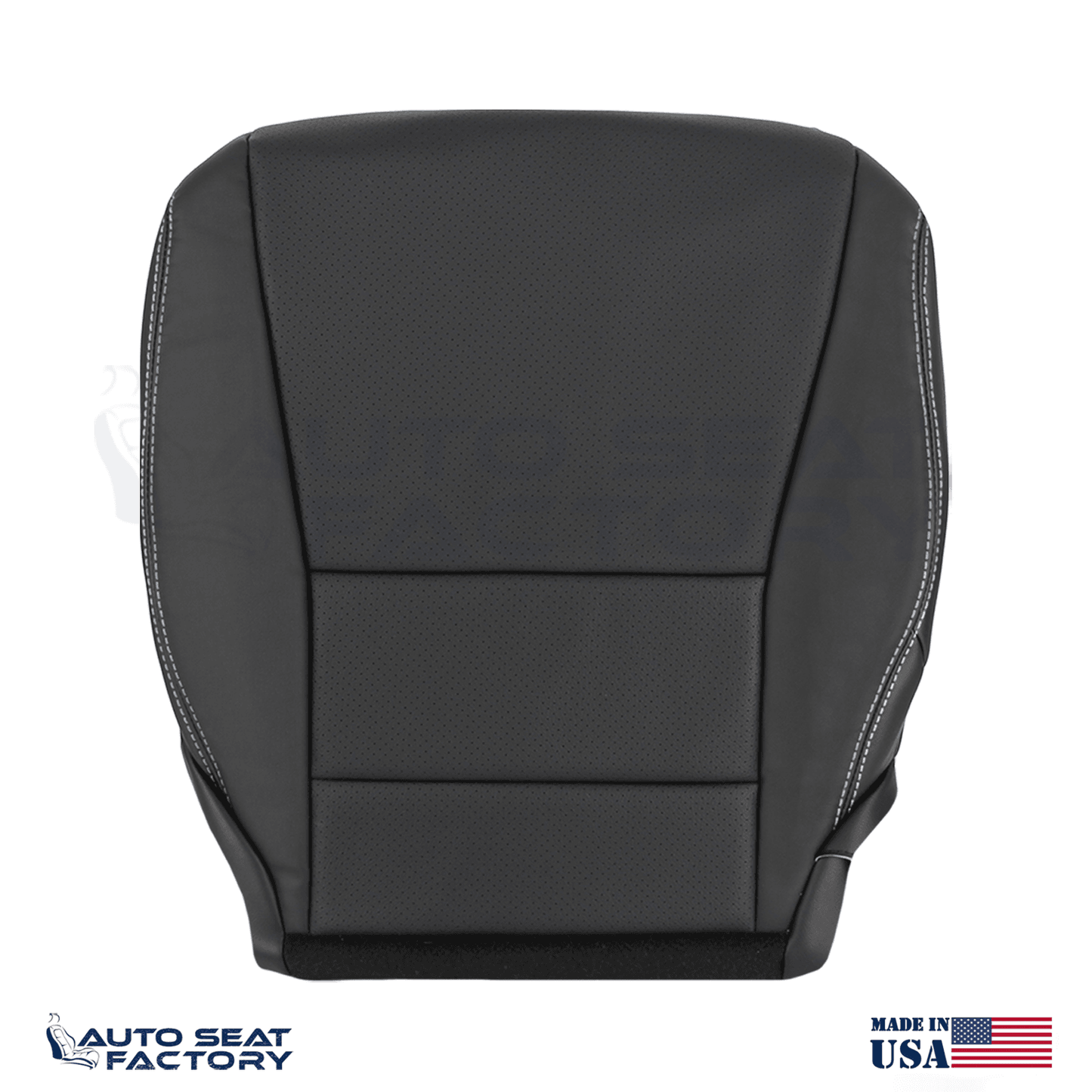 Vinyl Driver Side Bottom Seat Cover Perforated Fits 2013 - 2017 Honda Accord - OEM-Style Replacement Seat Cover