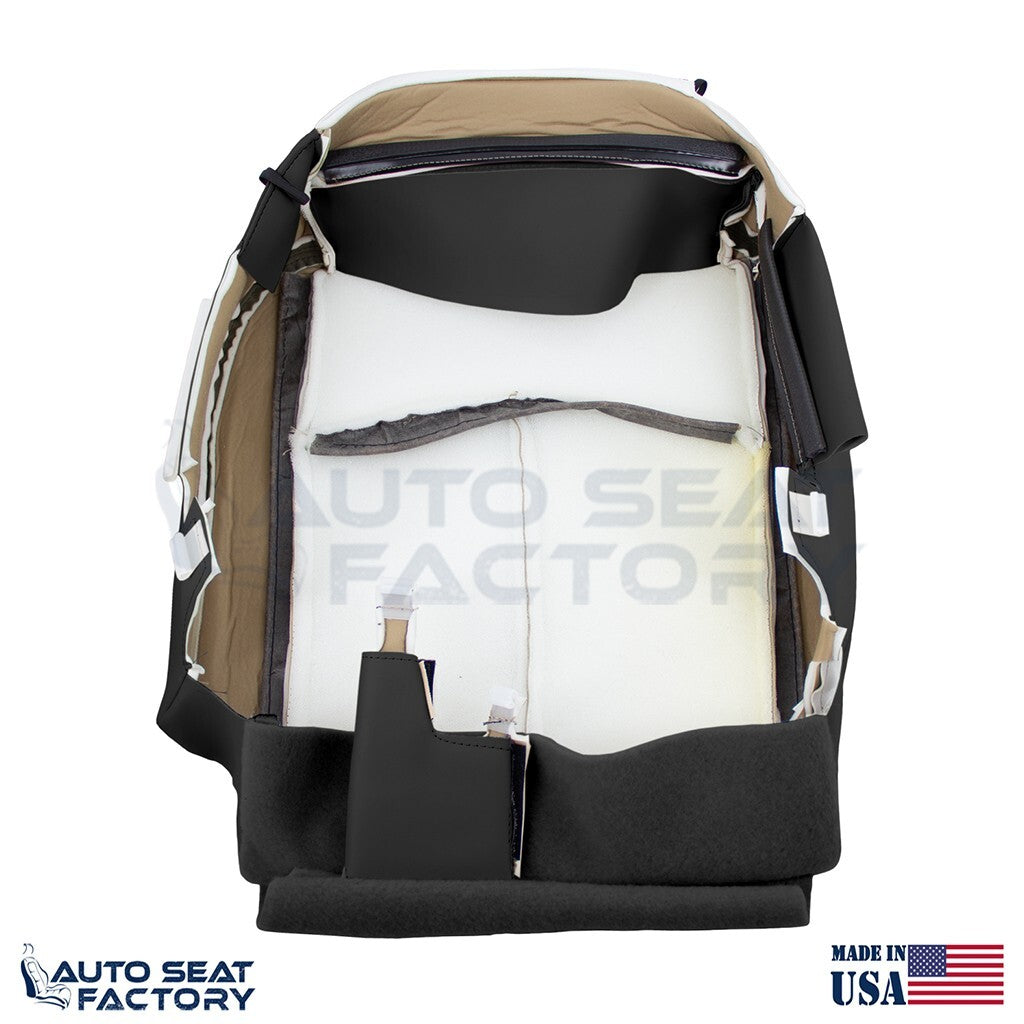 2014 -2020 Fits Infiniti Q50 PASSENGER Bottom Black Vinyl Seat Cover, PERFORATED - OEM-Style Replacement Seat Cover