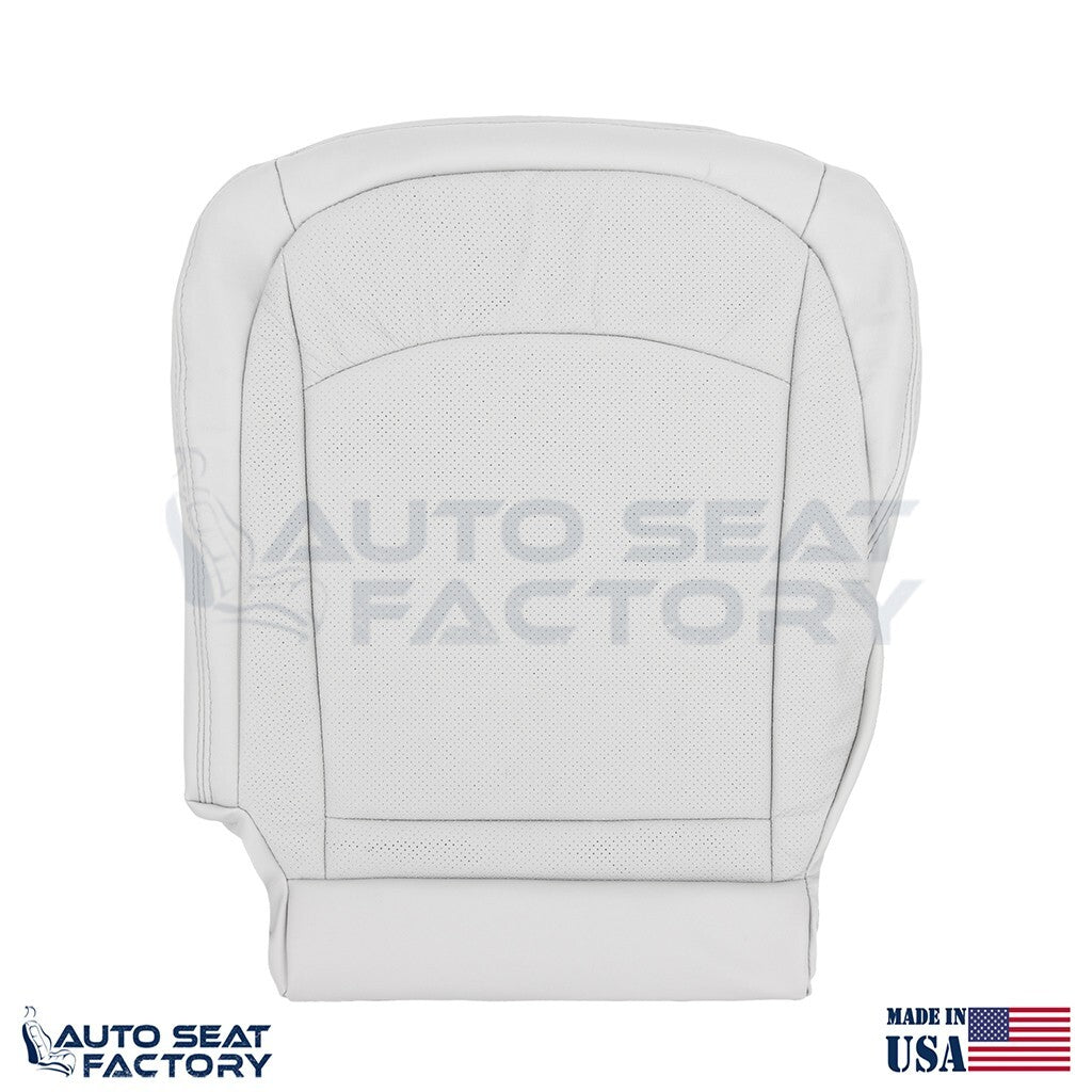 2011 - 2013 Fits Nissan Rogue Driver Bottom Perforated Gray Vinyl Seat Cover - OEM-Style Replacement Seat Cover