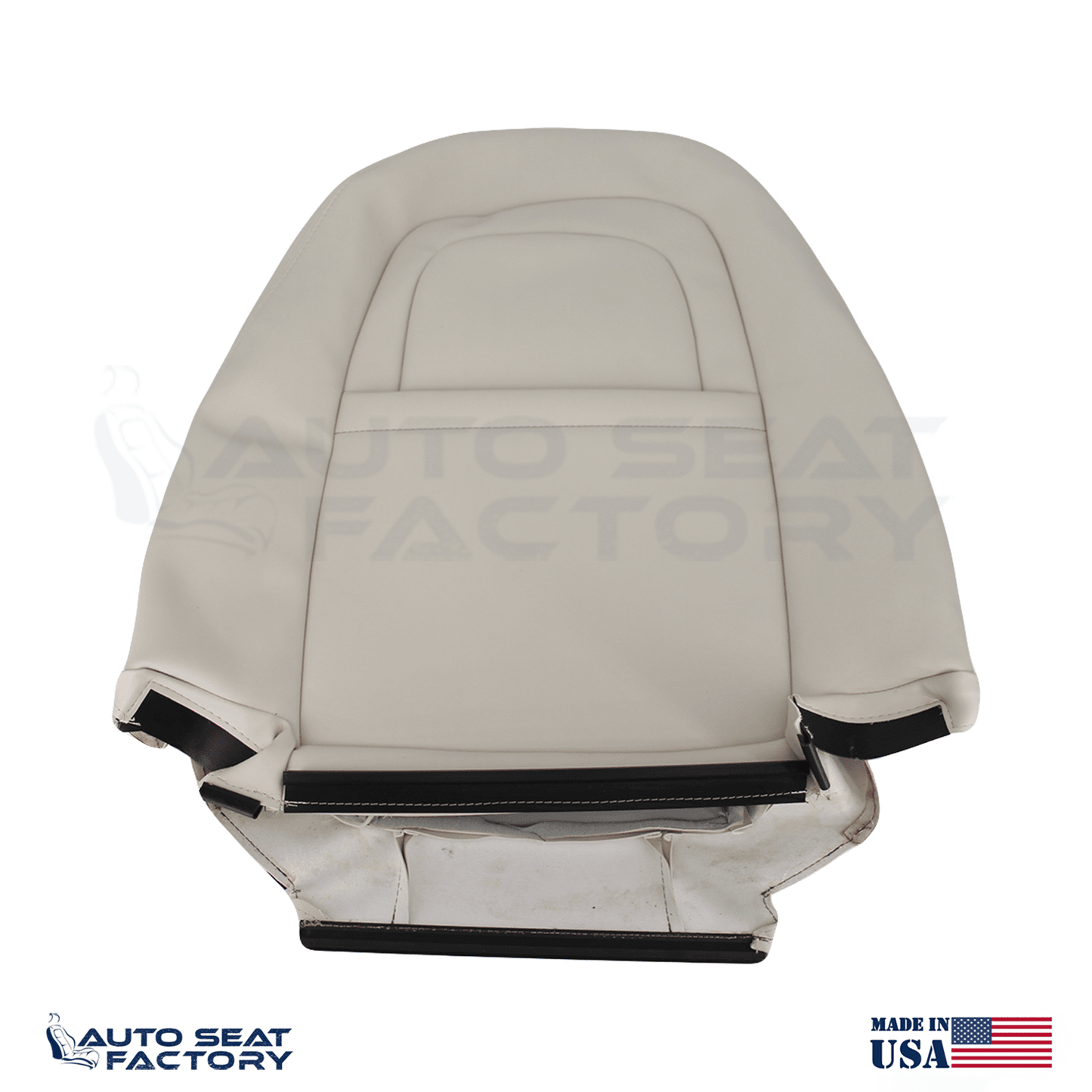Fits 2007 - 2010 Volvo C70 Left & Right Top & Bottom Cream Vinyl Seat Covers - OEM-Style Replacement Seat Cover