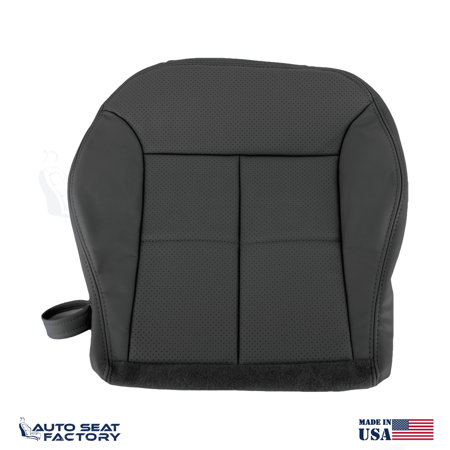 Fits 2007 - 2010 Lincoln MKX Perforated PASSENGER Side Bottom Vinyl Seat Cover - OEM-Style Replacement Seat Cover