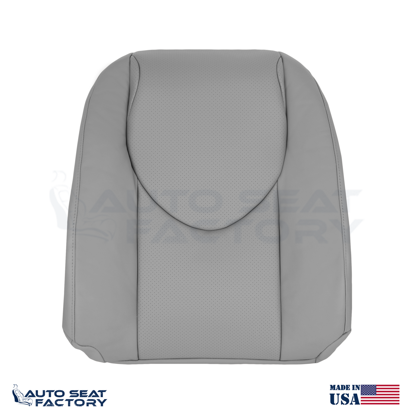2006 - 2012 Fits Toyota RAV4 Perforated PASSENGER Top Ash Gray Vinyl Seat Cover - OEM-Style Replacement Seat Cover