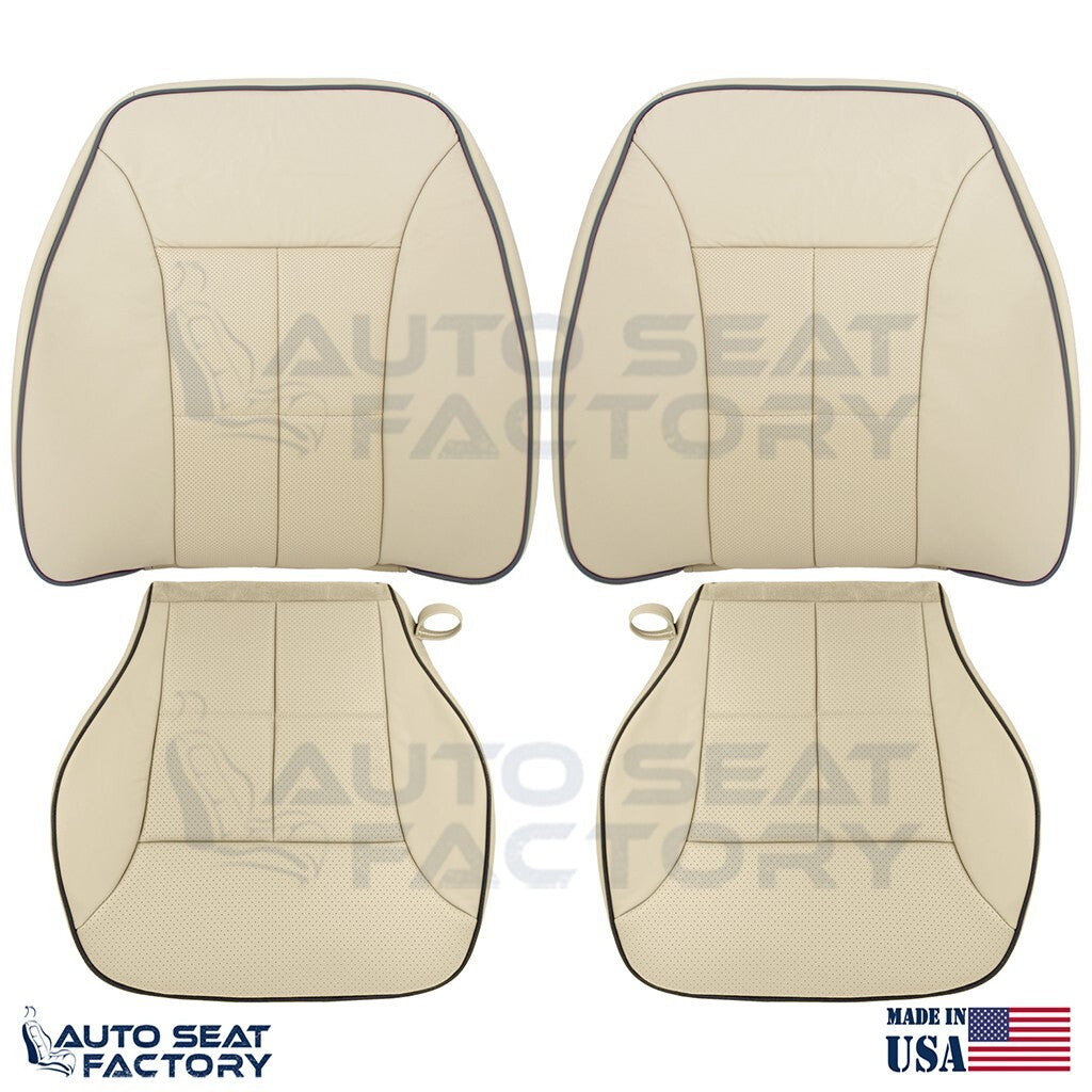 Fits 2007 - 2010 Lincoln MKX Cashmere Vinyl Seat Covers w/ Piping, Perforated - OEM-Style Replacement Seat Cover
