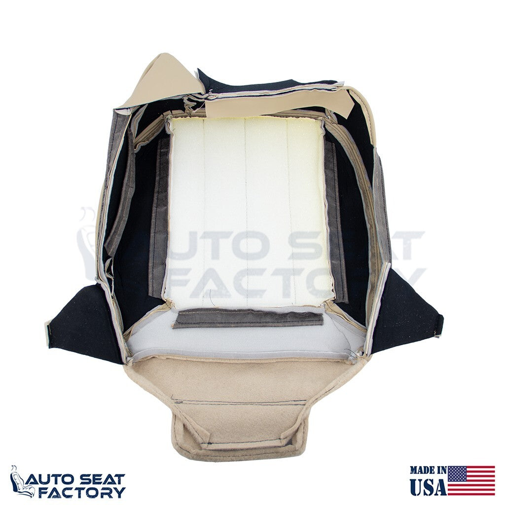 2005 2006 Fits Lincoln LS PASSENGER Bottom Camel Leather Seat Cover, Perforated - OEM-Style Replacement Seat Cover