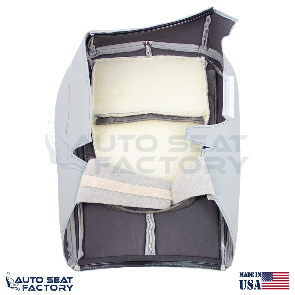 2009 - 2015 Fits Jaguar XF X2 Lower LEFT & RIGHT Gray Leather Seat Covers, Perf - OEM-Style Replacement Seat Cover