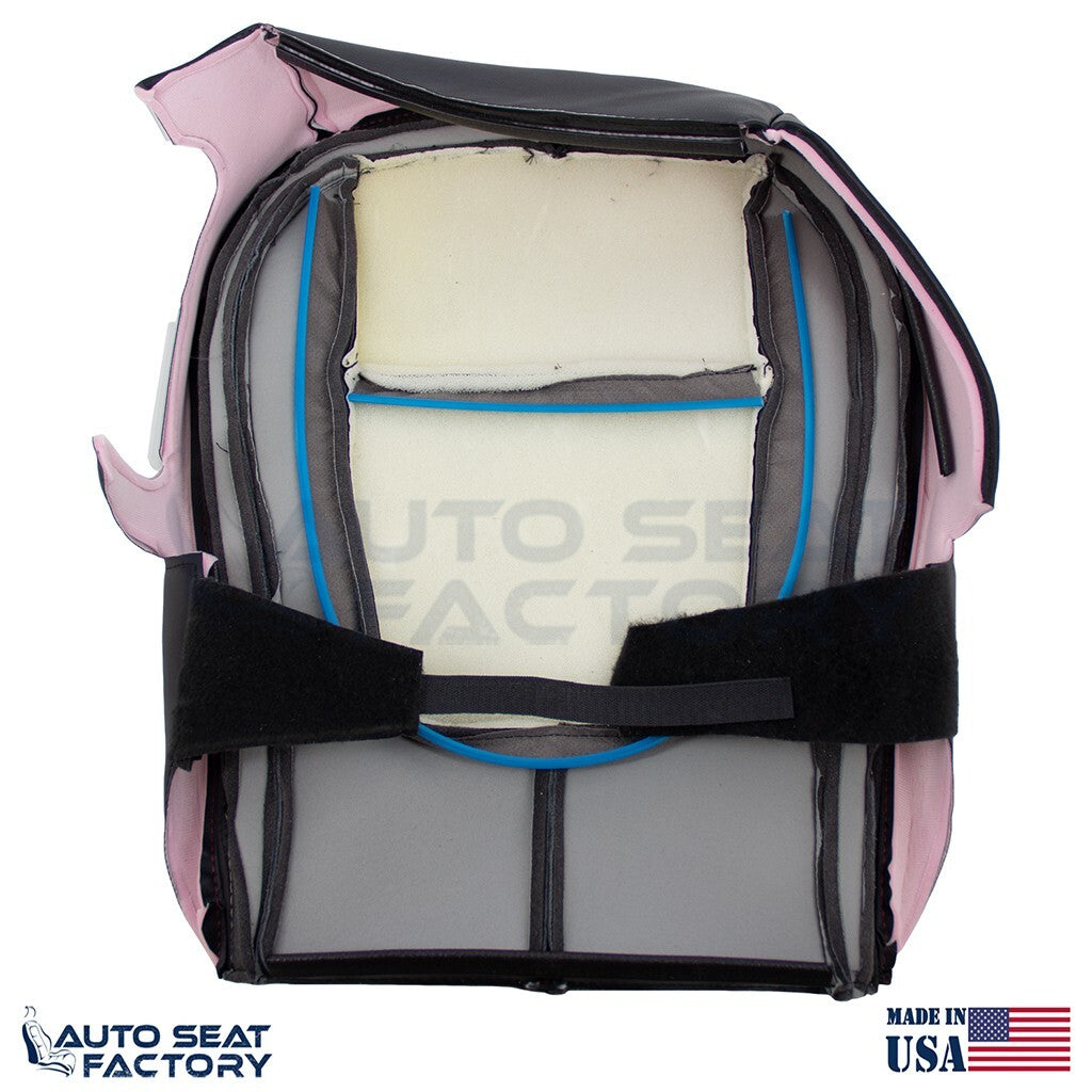 2009 - 2015 Fits Jaguar XF X2 RIGHT Bottom Black Leather Seat Cover, Perforated - OEM-Style Replacement Seat Cover