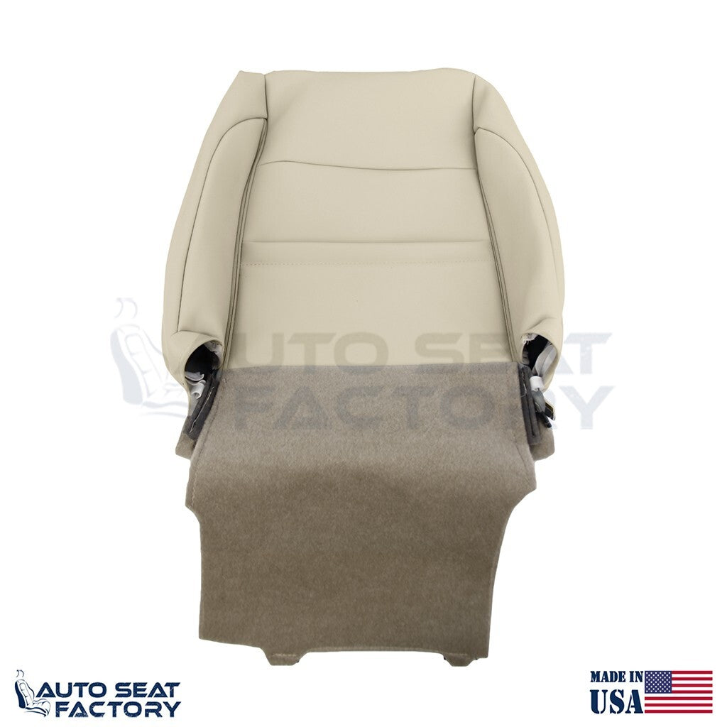 2009 - 2013 Fits Infiniti G37 Coupe Driver Top Bottom Tan Vinyl Seat Cover, Perf - OEM-Style Replacement Seat Cover