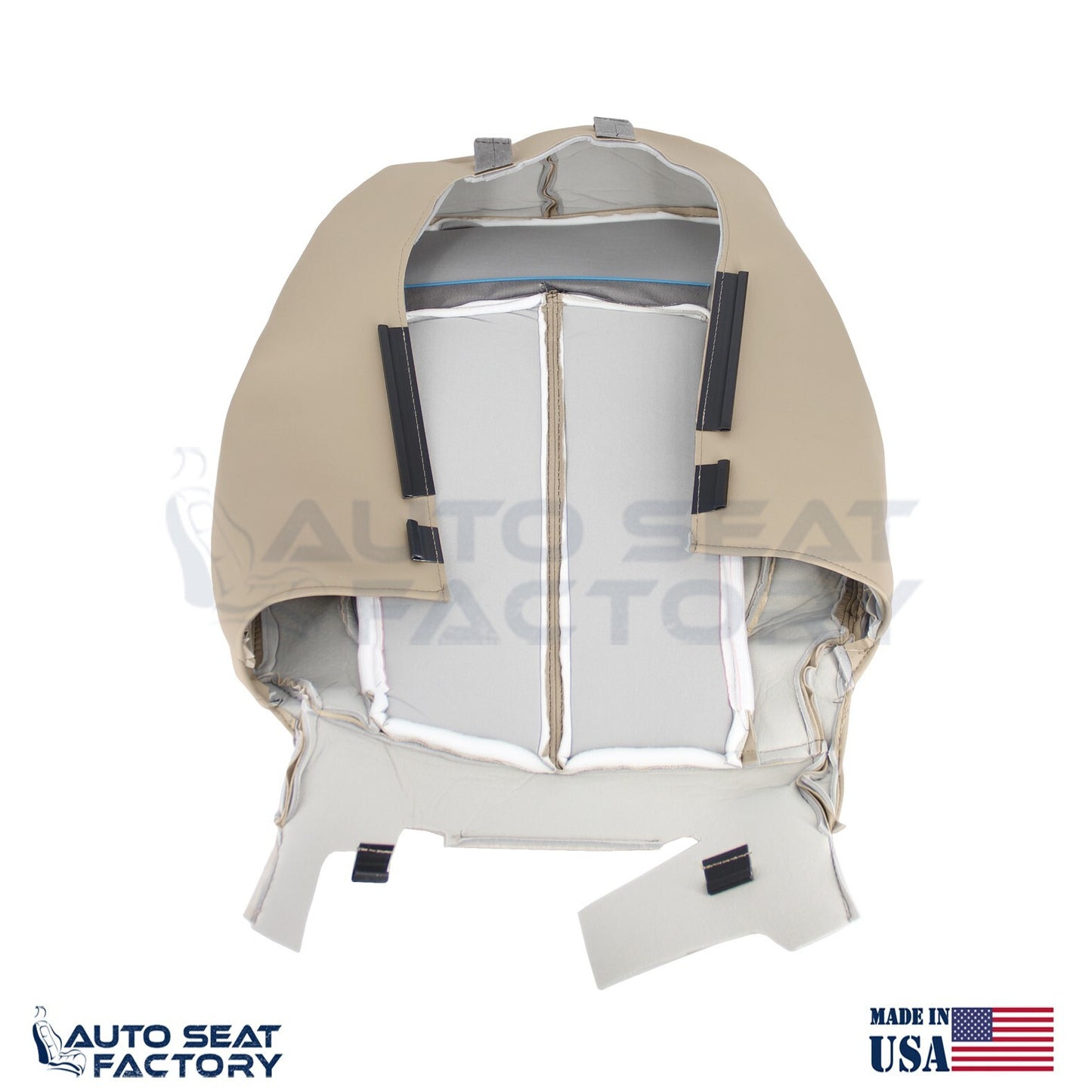 Fits 2010 - 2013 Buick LaCrosse RIGHT Top & Bottom Tan Vinyl Seat Covers, Perf. - OEM-Style Replacement Seat Cover