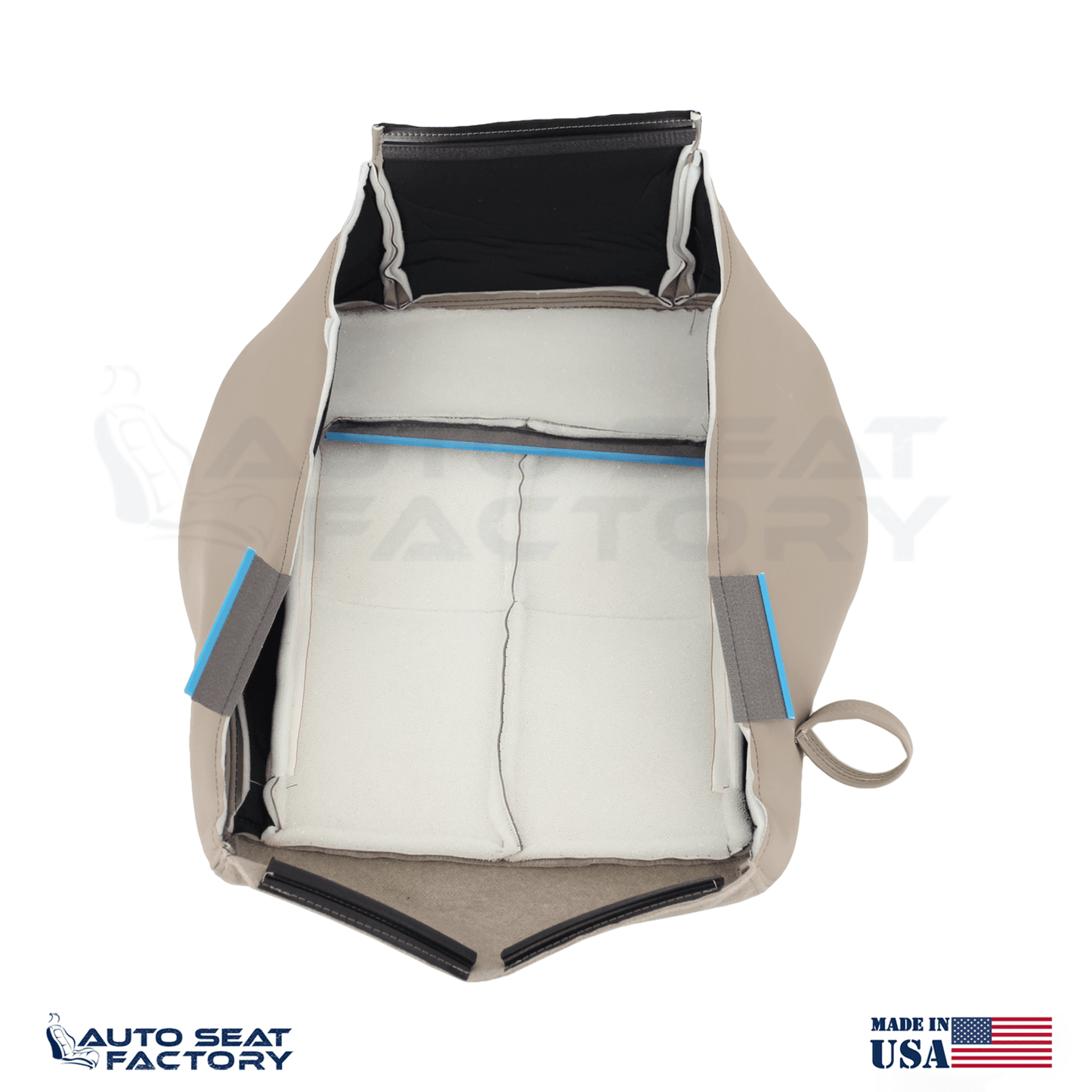 Fits 2007 - 2010 Lincoln MKX Perforated Driver Bottom Cashmere Vinyl Seat Cover - OEM-Style Replacement Seat Cover