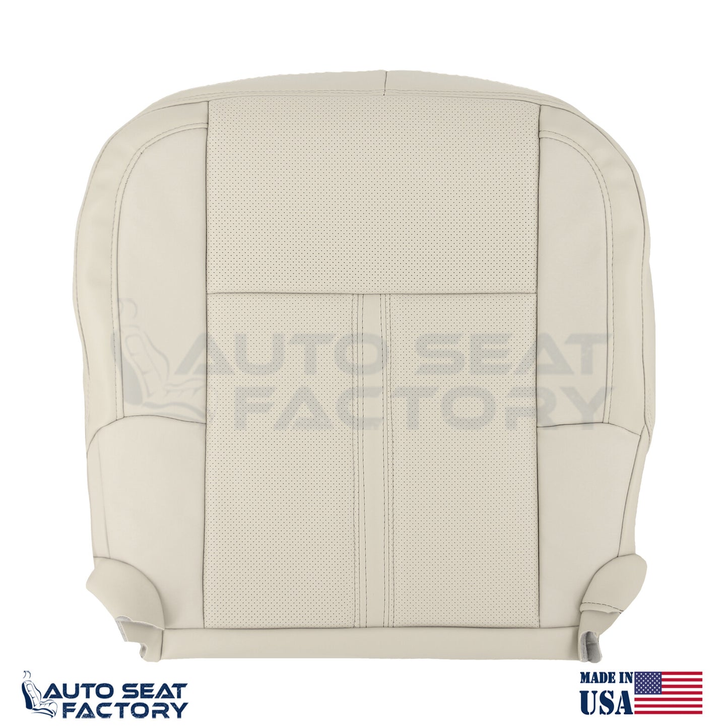 Fits 2009 - 2012 Lincoln MKS Perforated PASSENGER Side Bottom Vinyl Seat Cover - OEM-Style Replacement Seat Cover