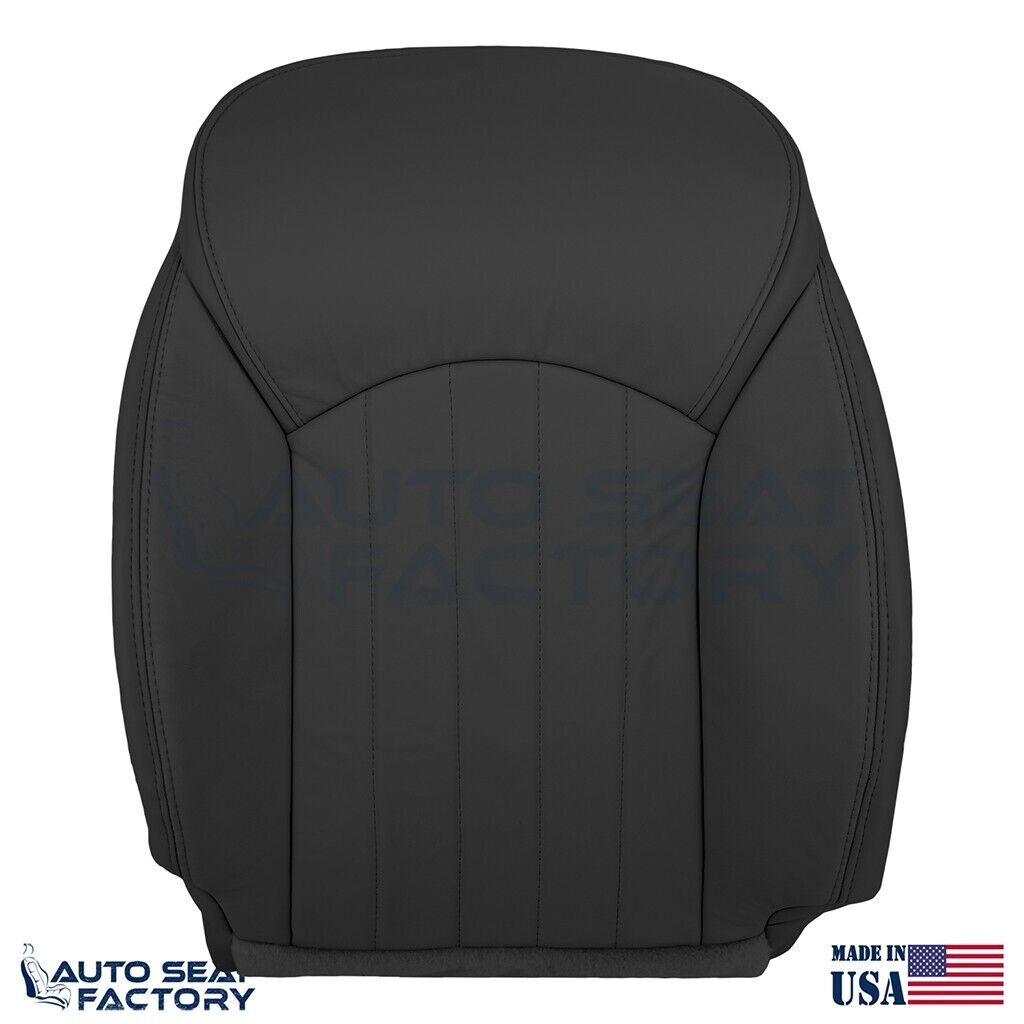 2014 - 2017 Fits Infiniti QX50 Driver Side Top Black Leather Seat Cover - OEM-Style Replacement Seat Cover