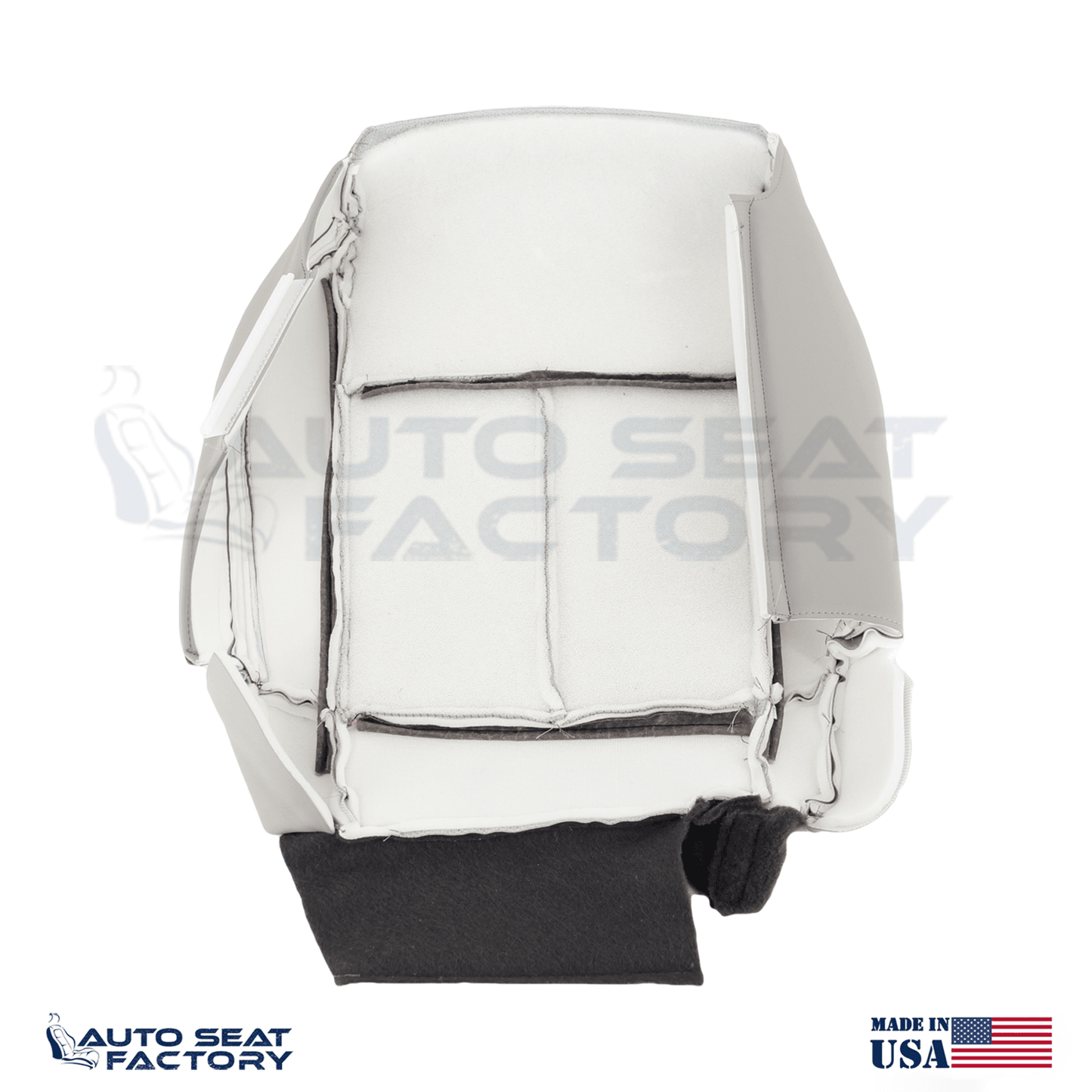 2006 - 2010 Fits Infiniti M45 M35 Lower Left Gray Leather Seat Cover, Perf. - OEM-Style Replacement Seat Cover