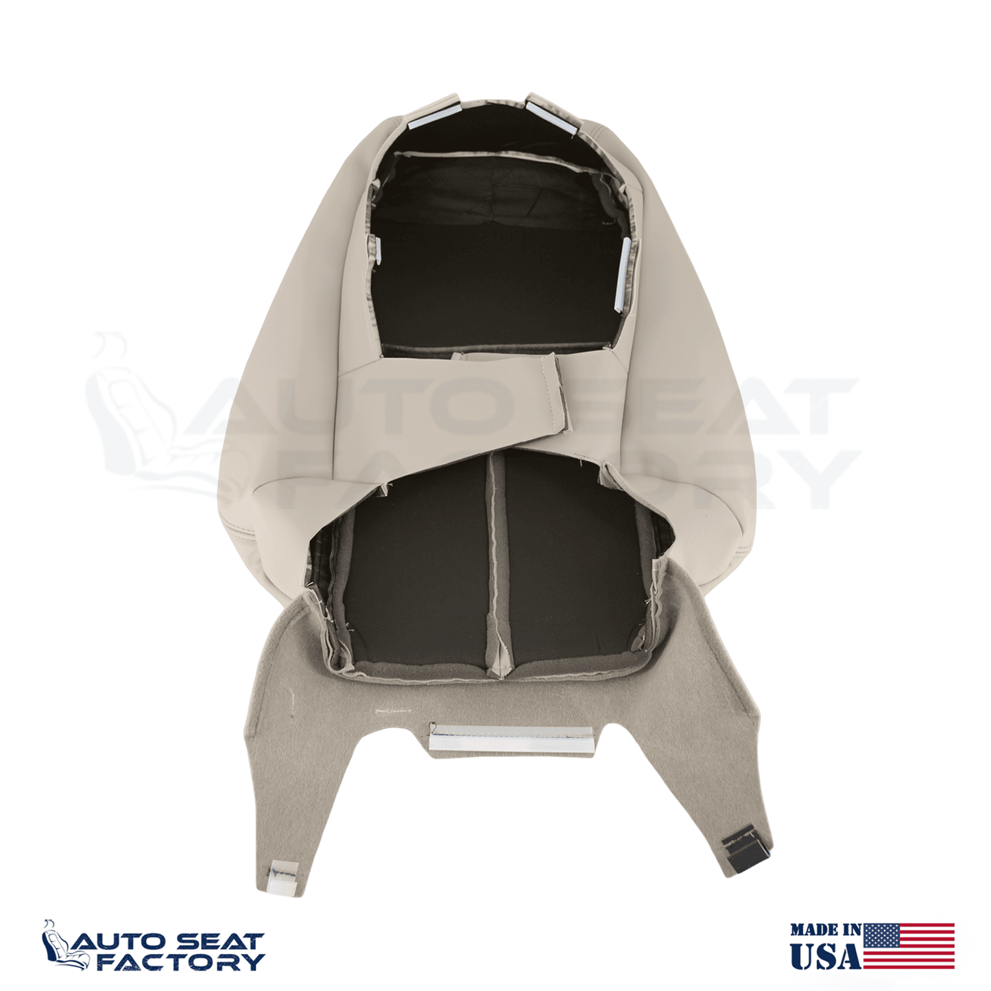 2014 - 2020 Fits Infiniti Q50 Driver Side Top Wheat Vinyl SOLID Seat Cover - OEM-Style Replacement Seat Cover