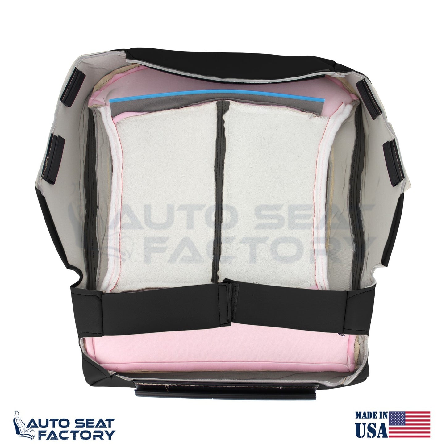 Fits 2010 -2013 Buick LaCrosse Left & Right Bottom Blk Vinyl Seat Covers, Perf. - OEM-Style Replacement Seat Cover