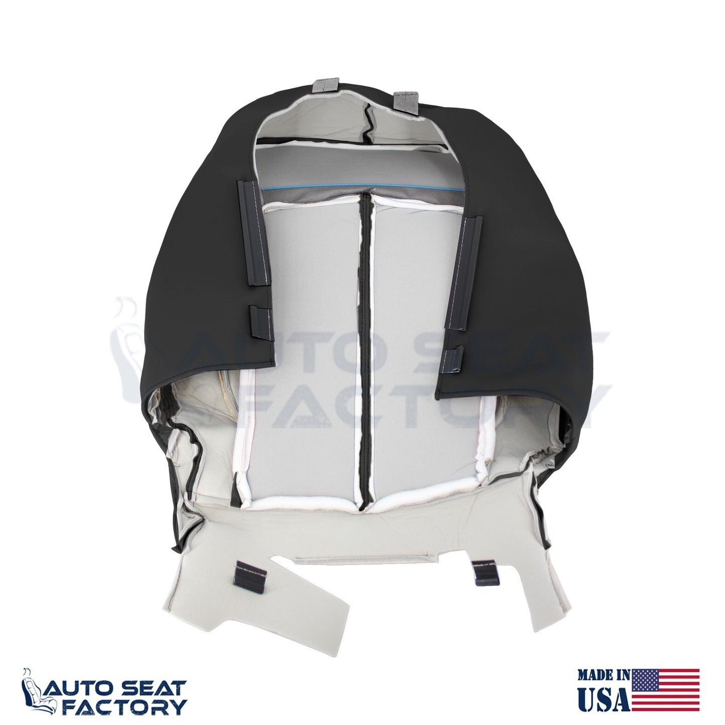 Fits 2010 - 2013 Buick LaCrosse Left & Right Top Blk Vinyl Seat Covers, Perf. - OEM-Style Replacement Seat Cover