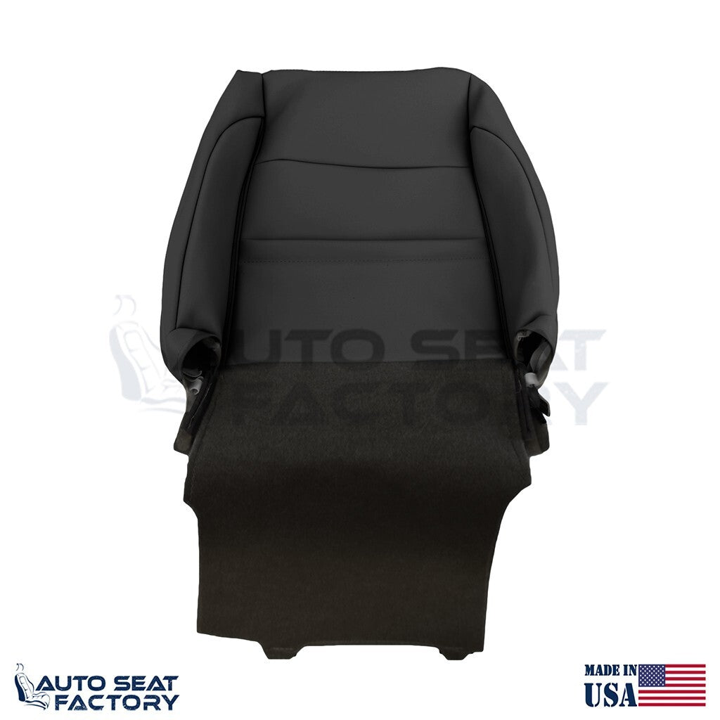 2009 - 2013 Fits Infiniti G37 Coupe FRONT Top Black Vinyl Seat Covers, Perf. 2PC - OEM-Style Replacement Seat Cover