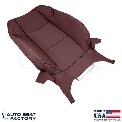 2013-2019 Fits Cadillac ATS Leather Perf Front Driver Top Seat Cover Morello Red - OEM-Style Replacement Seat Cover