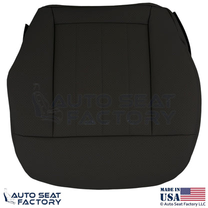 2010-2016 Fits Mercedes Benz E550 E350 Genuine Leather Perf. Bottom Covers Black - OEM-Style Replacement Seat Cover