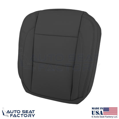 2008-2013 Fits Volvo C70 Leather Perforated Front Bottom Seat Covers Offblack - OEM-Style Replacement Seat Cover