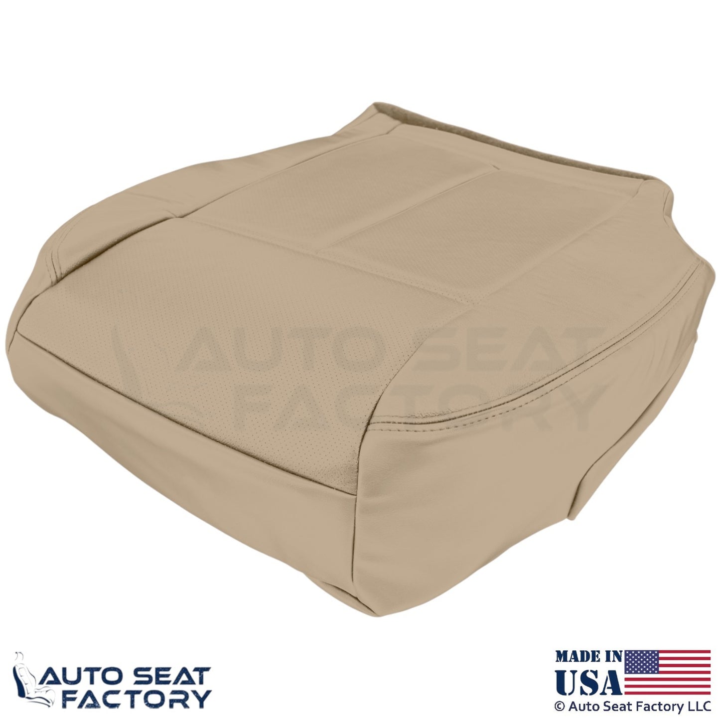 2013-2018 Fits Nissan Altima Sedan Genuine Leather Bottom Seat Covers Beige - OEM-Style Replacement Seat Cover