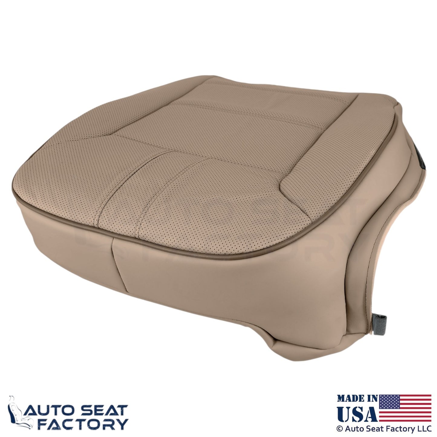 2010-2013 Fits Mercedes Benz R-Class Genuine Leather Front Bottom Covers Tan - OEM-Style Replacement Seat Cover