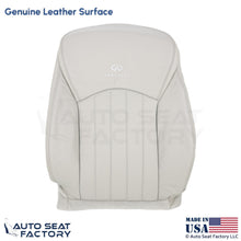 2008-2012 Fits Infiniti EX35 Genuine Leather Front Driver Top Seat Cover Wheat - OEM-Style Replacement Seat Cover