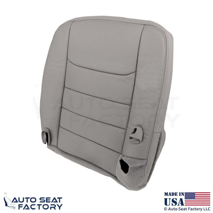 1999-2001 For Lincoln Town Car Genuine Leather Driver Seat Covers Light Graphite - OEM-Style Replacement Seat Cover