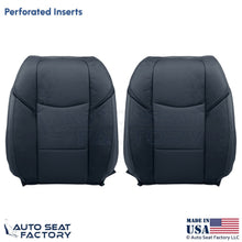 2013-2019 Fits Cadillac ATS Leatherette Perf Front Top Replacement Covers Black - OEM-Style Replacement Seat Cover