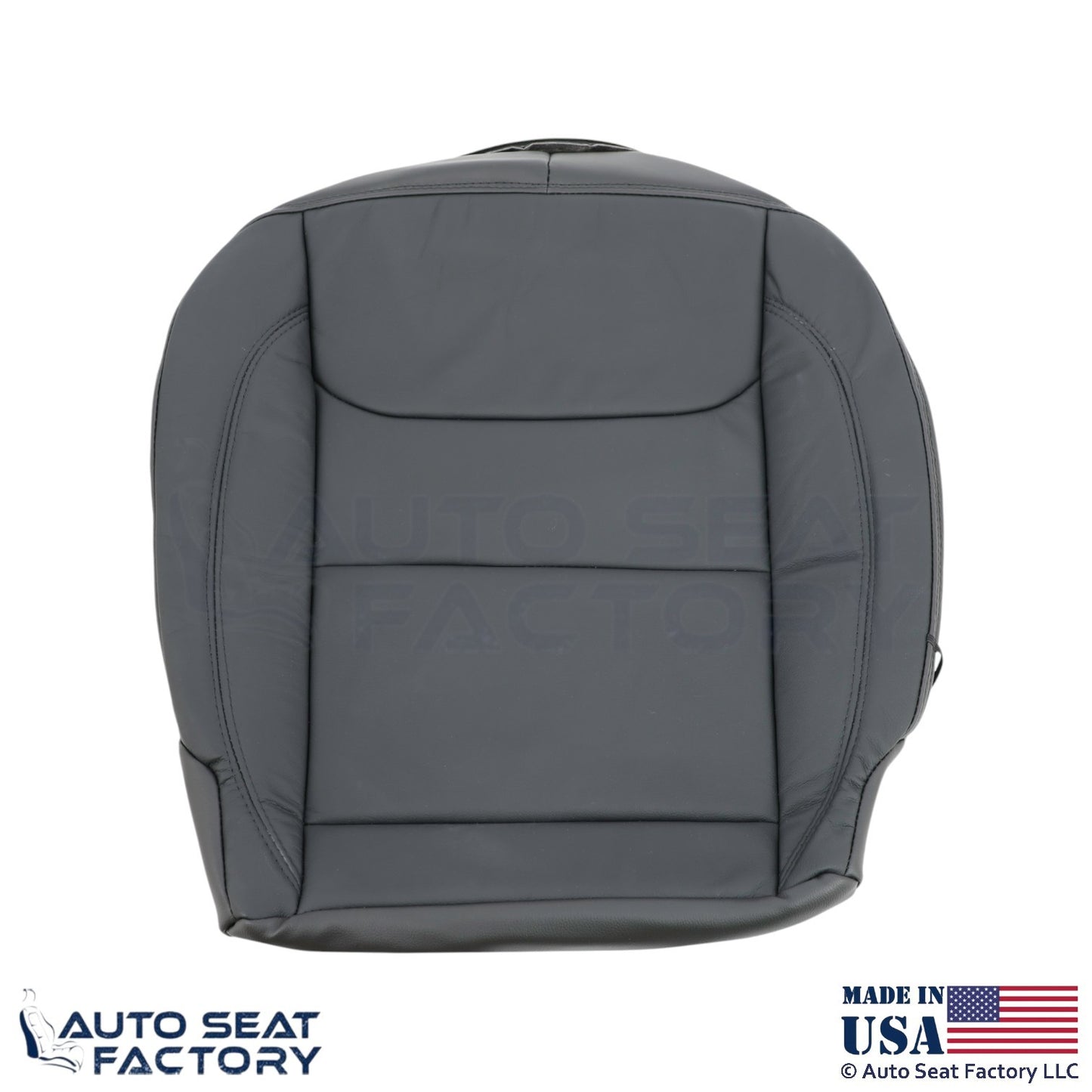 2020 Fits Dodge Ram 1500 Quad Cab Genuine Leather Front Bottom Seat Covers Black - OEM-Style Replacement Seat Cover