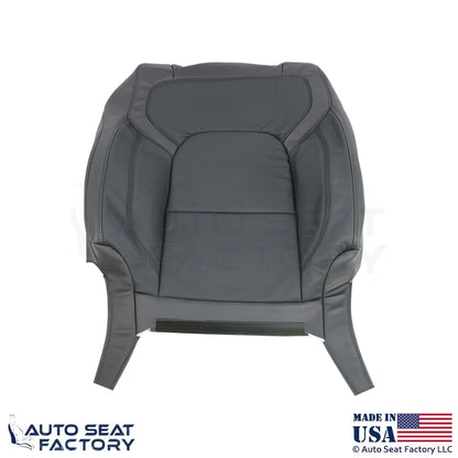 2020 Fits Dodge Ram 1500 Quad Cab Genuine Leather Front & Jump Seat Covers Black - OEM-Style Replacement Seat Cover