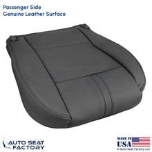 2003-2010 Fits BMW X3 Genuine Leather Front Passenger Bottom Seat Cover Black - OEM-Style Replacement Seat Cover