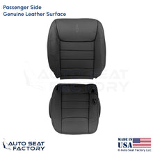 1999-2001 Fits Lincoln Town Car Genuine Leather Passenger Covers Deep Charcoal - OEM-Style Replacement Seat Cover