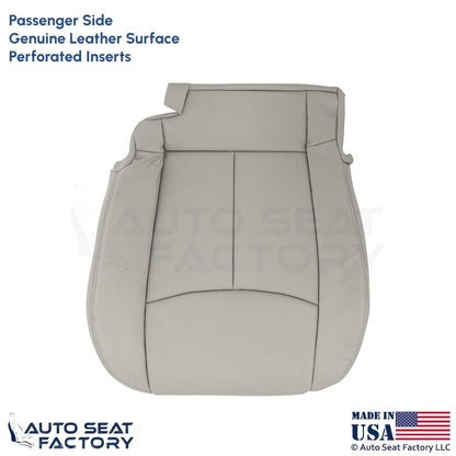 2011-2013 For Infiniti M37 M56 Genuine Leather Passenger Bottom Seat Cover Stone - OEM-Style Replacement Seat Cover