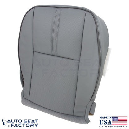 2010-2012 Fits Lincoln MKZ Genuine Leather Perf Front Bottom Seat Covers Gray - OEM-Style Replacement Seat Cover