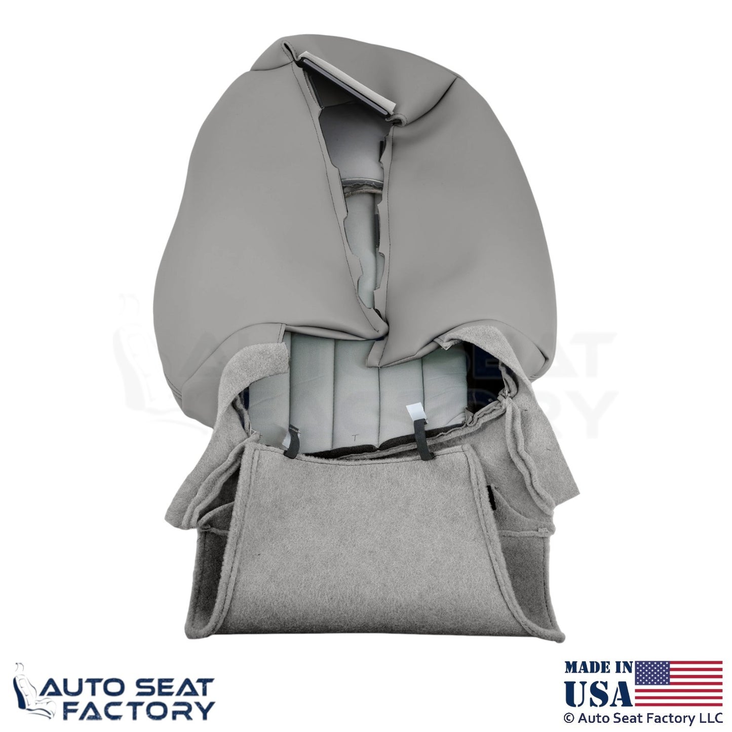 2008-2010 Fits Infiniti EX35 Genuine Leather Front Driver Top Seat Cover Stone - OEM-Style Replacement Seat Cover