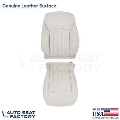 2008-2012 Fits Infiniti EX35 Genuine Leather Front Driver Side Seat Covers Wheat - OEM-Style Replacement Seat Cover