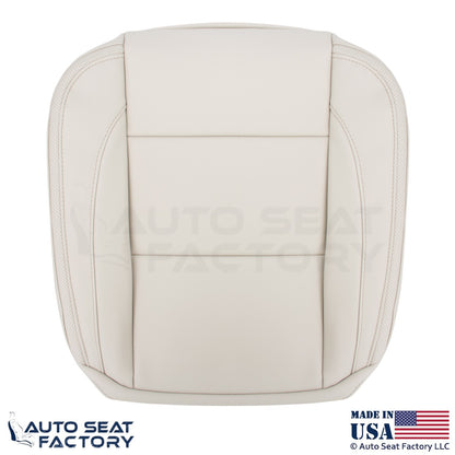 2008-2013 Fits Volvo C70 Leather Perf. Front Driver Seat Covers Calcite Cream - OEM-Style Replacement Seat Cover