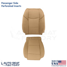 2013-2014 Fits Cadillac ATS Leatherette Perf Front Passenger Side Covers Caramel - OEM-Style Replacement Seat Cover